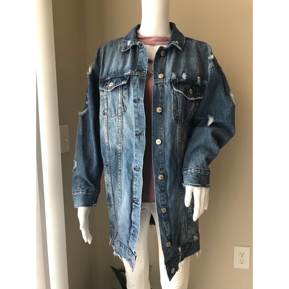 Long Length Denim Jacket